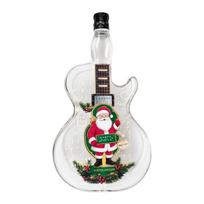 Santa Claus Christmas Guitar Shaped Decanter Xmas Tree Empty Wine Bottle  Party StyleC
