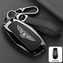 High Quality Car Key Cover Smart Remote Fobs for New Bentley Flying Spur Continental GT Bentayga Mulsanne Key HolderBagShellClip CL2 black