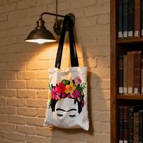 F-Frida K-Kahlo ART Storage Bags Large Capacity Canvas Bag For Female Students To Hold Books Tote Mommy Bag 50x57cm