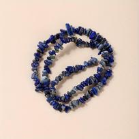 Kristaliniai karoliukai,  3A Natūralus Lapis Lazuli žvyras