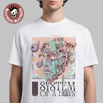 System Of A Down Paris France 2026 Specific Venue Poster At Stade De France On July 2 And 4 2026 Baroque The Phantom of the Opera Art T-Shirt S white