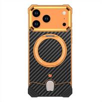 Magnetic Metal Shockproof Rotating Stand Carbon Fiber Phone Case IPhone 17 Pro Max 18 iPhone 18 Pro Max