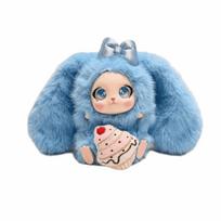 Bag Hanging Charms Bunny Doll Pendant Big Ear Car Key Ring Rabbit Plush Keychain  Gift For Girls