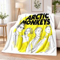 Arctic Monkeys Flannel Throw Blanket Soft Warm Cozy For Sofa Bed Indoor Home Bedroom Use 80cmx120cm yellow