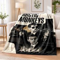 Arctic Monkeys Flannel Throw Blanket Soft Warm Cozy For Sofa Bed Indoor Home Bedroom Use 80cmx120cm