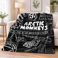 Arctic Monkeys Flannel Throw Blanket Soft Warm Cozy For Sofa Bed Indoor Home Bedroom Use 80cmx120cm