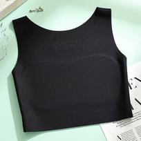 Seamless Invisible Chest Binder For Women Big Chest Slimming Shockproof Compression Bra With Pads XL
