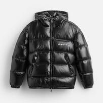 Foreign trade cross-border European goods high-quality letter printing winter hooded warm thickened bread cotton jacket men M gray