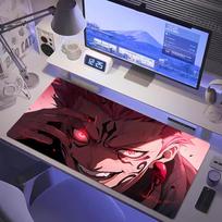 Didelis žaidimų pelės kilimėlis Jujutsu Kaisen pelės kilimėlis Anime Gojo Satoru stalo kilimėlis žaidėjų įmonės klaviatūros ir pelės kilimėliai kompiuterio kilimas 30x80x0.2cm