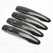 Carbon Fiber Chrome Car Door Handle Bowl Cover Trim for Nissan Navara NP300 Frontier D23 2015- Styling Accessories Sticker 4