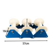 Cable Pulley Guide Heavy-Duty with Roller Wheels Industrial Wheel beige