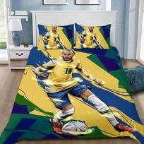 Fashion Football Superstar N-Neymar Bedding set 3D Printed duvet cover Bedding Set Soft King Full Size Bedding Set For Boy 100x135cm (2pcs)