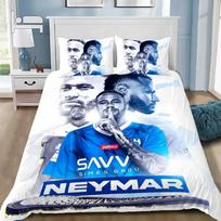 Fashion Football Superstar N-Neymar Bedding set 3D Printed duvet cover Bedding Set Soft King Full Size Bedding Set For Boy 100x135cm (2pcs) blue