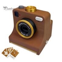Cappuccino Pattern Printer 3D Printed Coffee Latte Art Camera, One-Click Stencil with Mechanical Multiple Cards, Manual Coffees Maker for Cappuccino,
