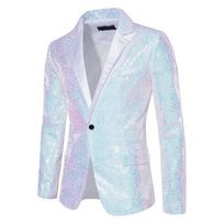 Blizgantis auksinis blizgučiais blizgučiais puoštas švarkas, vyriškas naktinis klubas Prom Suit Blazer Vyriški kostiumai Homme sceniniai drabužiai dainininkams Didelio dydžio XXL