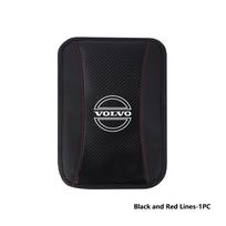 For Volvo Carbon Fiber Leather Car Armrest Pad Auto Center Console Cushion S60 S80 S90 C30 XC40 XC60 XC70 XC90 V40 V60 V90 T6