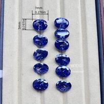 Cirkonio akmenys, 5x7 mm / 0,197x0,276 colio