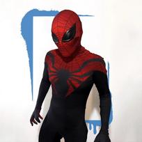 Suaugusiųjų kombinezonas-triko Ultimate Spider-Man cos kostiumas cosplay L brown