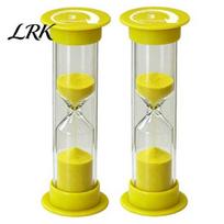 Game Timer for Board Games 2Pcs Colorful Hourglass Timers, Small Sand Clock 30s/1/2/3/5/10Mins Portable Time Keeper Management Tool Classroom D white