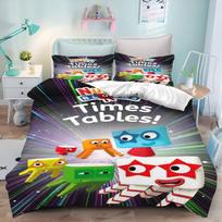 Cute Numberblocks Duvet Cover  Bedding Set Educational Cartoon Number Print Microfiber Quilt Cover For Children Bedroom 135×200cm