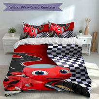 3pcs Ricky Zoom Duvet Cover Set, Includes 1 Duvet Cover and 2 Pillowcases,Skin-Friendly&Comfortable Fabric,Suitable Bedding Sets 135cmx200cm
