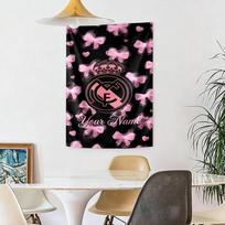 Real Madrid Club Custom Wall Tapestry Lightweight Tapestry Durable Comfort Great for Meditation Room Multi-purpose for All Occasions 100cmx150cm black