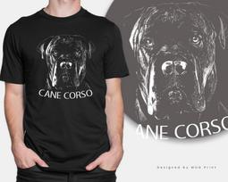 Cane Corso Dog Lover T-shirt Animal Art Printed Tee Dogs Doggy Pet Gift UNISEX 2XL gray