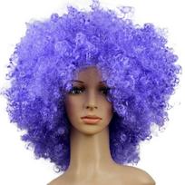 Big Curly Hair Halloween Party Afro Wigs Costume Party Football Fans Wigs  Christmas Style 5 blue