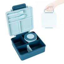 School Meal Lunch Box with Carry  with Metal Interior for Office Meals and Daily Use