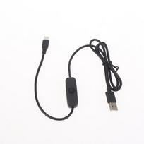 1/2/3Pcs USB C Extension Cable For Raspberry Pi 3 4 Power Switch USB Male To Type C Male Adapter With On/Off Phone Laptop Parts 100cm cable 1pcs