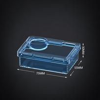 Non-Toxic Pet Feeding Bowls Escape-Proof Reptile Feeder Dish  Habitat Accessories Blue-S