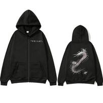 Anime Tokyo Ghoul Ken Kaneki Spider Lily Zipper Hoodies Men's Women Fashion Casual Zip Up Hooded Sweatshirts Jackets Streetwear XL juoda