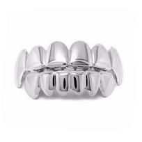 Comfortable Teeth Grillz Top Bottom Set Halloween Tooth New Dental Grills  Hip Hop Style Style B white