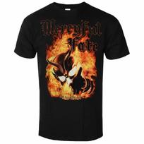 Men's 2D Printed Round-neck T-Shirt Cross-border To Europe and America. Mercyful Fate Band Printed Short-sleeved Shirt. L black