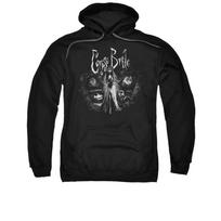 CORPSE BRIDE BRIDE TO BE Licensed Adult Pullover Hooded Sweatshirt Hoodie S black