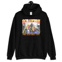 The Office Scranton The Electric City Rap Bootleg Cover Unisex Hoodie S gray