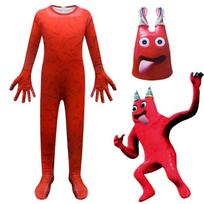 Halloween Rainbow Friends Roblox Game Cos Clothes Blue Little Monster Costume Onesie 180 red