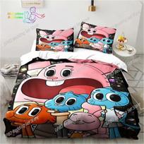 Amazing World Gumball 3D Bedding Set Duvet Cover Pillowcases Single Twin Full Queen King Size Home Decor Quilt Boys Gift 70x133cm 3pcs