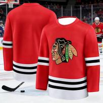 Čikagos Naujas Unisex Ledo Ritulio Sportinis Marškinėlis - Raudonas „Breakthrough“ Leidimas - Kvėpuojantis, Greitai Džiūstantis Ilgomis Rankovėmis Marškinėlis Vaikams 2XL black