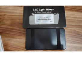 LED Car Sun Visor Makeup Mirror with Lights - Portable Touch-up Mirror