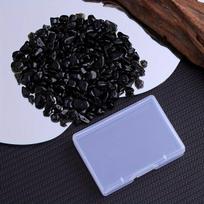 Karoliukai JXMYBA, 200 vnt, sintetinis obsidianas