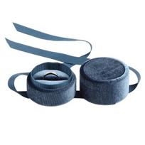 Aksominės papuošalų dėžutės su kaspinu,  dark blue-Big ring box