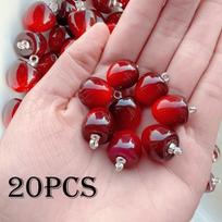 Kūginiai pakabukai, 20PCS Big Red Conical Cherries