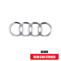 Car Styling 3D ABS Hood Front Bonnet Grill Rear Trunk Emblem Cover For Audi A4L Q2L Q3 Q5 Q7 Q8 S4 S5 S6 S7 R8 A5 A6L A7  A4 A3 A4 2004-2006