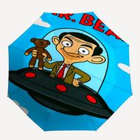 Pono Byno tema Automatinis skėtis, Lengvas ir nešiojamas, 8 šonkauliai, Puikiai tinka kelionėms lauke, Gimtadieniams, Kalėdoms, Dovanoms. Three-fold umbrella blue
