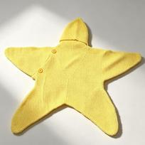 Hooded Design Seal Star Comfort Sleeping Bag Starfish Baby Swaddle  For Boys and Girls white