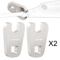 2pcs 1/4 Inch Drive Crowfoot Wrench Socket Heavy Duty 8mm Professional Mountain Bike gray