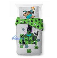 Minecraft Build and Explore bedding cover 140x200cm, 70x90 cm