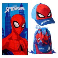 Spiderman City Saver towel, gym bag, baseball cap set
