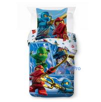 Lego Ninjago Warriors children's, kindergarten bedding set 100×135 cm, 40×60 cm